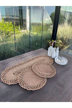 سرویس آمریکائی قهوه ای بیضی Home Inn Home Textile - کد 953453349