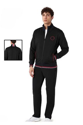 ست گرمکن مشکی مردانه پنبه ای Pierre Cardin - کد 953470422