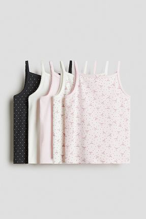 رکابی صورتی بچه گانه بدون آستین H&M - کد 953770551