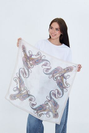 دستمال گردن رنگی زنانه پلی استر D scarf - کد 953663592