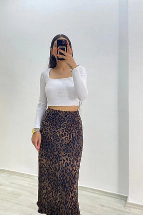 بادی سفید زنانه یقه مربعی MODA - کد 863455677
