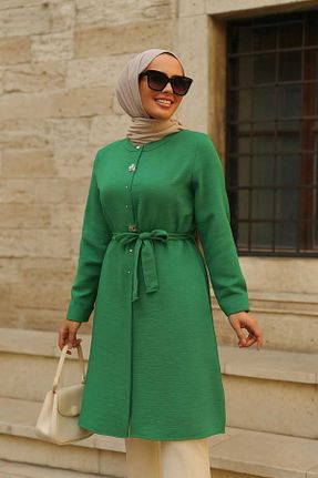 تونیک حجاب سبز زنانه پلی استر Neva Style - کد 799683408