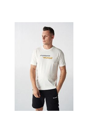 تیشرت سفید مردانه رگولار hummel - کد 812052309