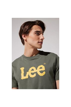 تیشرت خاکی مردانه رگولار Lee - کد 660322229