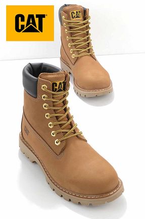 بوت / نیم بوت زرد زنانه چرم مصنوعی Caterpillar - کد 366444008