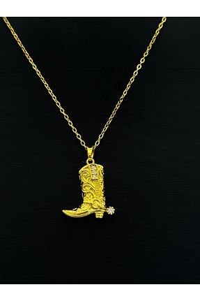 گردنبند جواهر طلائی زنانه استیل ضد زنگ Daynav - کد 930004832