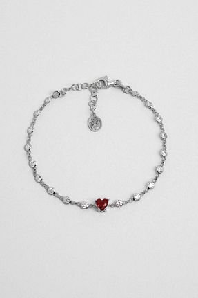 دستبند نقره قرمز زنانه 925 عیار So Chic - کد 876909173