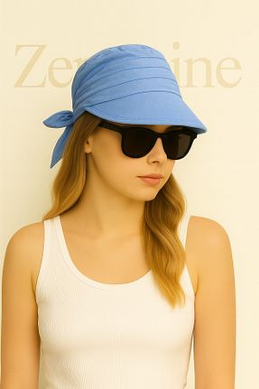 کلاه آبی زنانه پنبه ای ZERAMİNE - کد 942135330