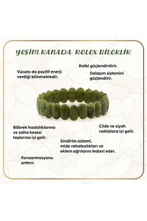 دستبند جواهر سبز زنانه سنگ طبیعی OSMANLI DEĞERLİ TAŞ - کد 276992417