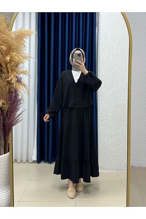 ست بالاتنه و پائین تنه حجاب رنگی زنانه اورسایز MİHRA STORE - کد 940993231