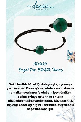 دستبند جواهر رنگی زنانه سنگ طبیعی Deniz Doğal Taş - کد 360409891