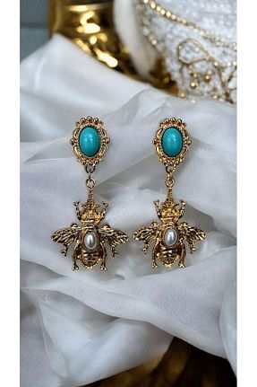 گوشواره جواهر طلائی زیرکن MIRADA JEWELRY - کد 941660618