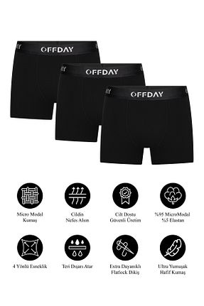 باکسر مشکی مردانه میکرو - مودال offday - کد 942877553