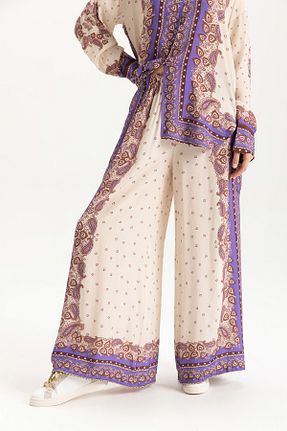 شلوار سفید زنانه ویسکون Glocal - کد 917802825