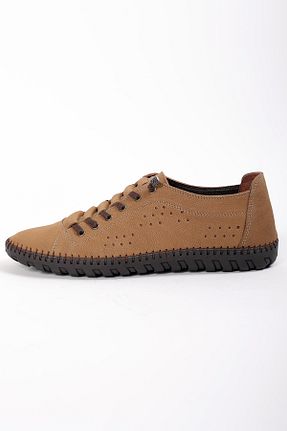 کفش کلاسیک بژ مردانه چرم خالص GİSMO - کد 953204420