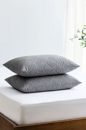 محافظ بالش طوسی پنبه ای Nart Home - کد 712550942