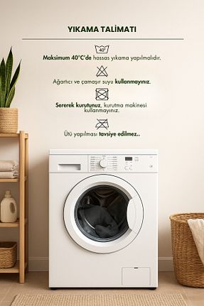 محافظ بالش طوسی پنبه ای Nart Home - کد 712550942