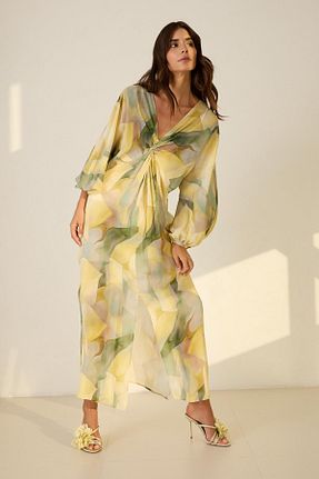 لباس زرد زنانه بافتنی Setre - کد 902058318