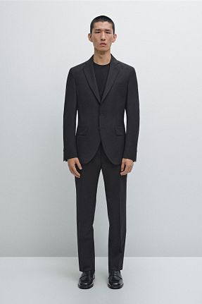 شلوار مشکی مردانه بافتنی Massimo Dutti - کد 852795228