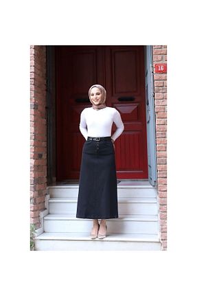 دامن حجاب مشکی زنانه Çan VELLICHOR - کد 754556978