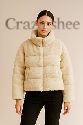 کاپشن نباتی زنانه اورسایز Crazy shee - کد 871129229