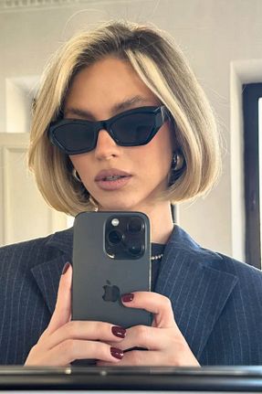عینک آفتابی مشکی زنانه 50 REN EYEWEAR - کد 926320975