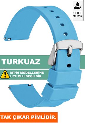 بند ساعت هوشمند فیروزه ای Trendburada - کد 742608309