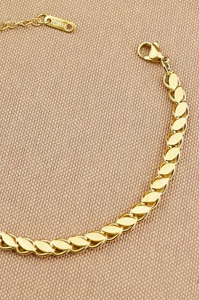 دستبند استیل (فولاد) طلائی زنانه استیل (فولاد) Keyifli Hayaller - کد 794742281