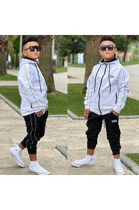 ست گرمکن مشکی بچه گانه پاچه کش دار Pina Kids - کد 937441907
