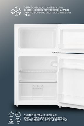 یخچال سفید Statik Dijitsu - کد 931326334