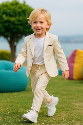 کت و شلوار بچه گانه یقه کتی Çelix Kids - کد 936913234