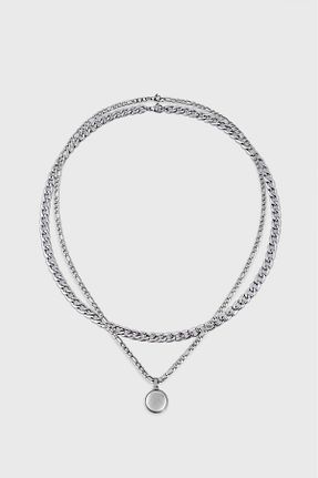 گردنبند استیل ( فولاد ) رنگی مردانه استیل (فولاد) UKHWD SUPPLY - کد 844751966