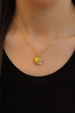 گردنبند نقره زرد زنانه 925 عیار SOFT - کد 933672517