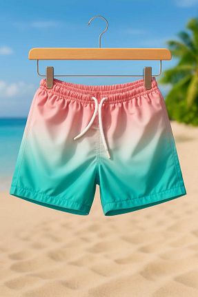 شلوارک ساحلی سبز بچه گانه بافتنی My Kids Wear - کد 800037920