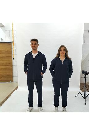 ست گرمکن سرمه ای زنانه پنبه پلی استر Butik - کد 901921072