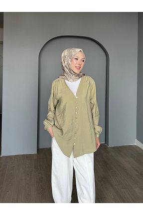 پیراهن حجاب سبز زنانه رگولار ensade - کد 935441128