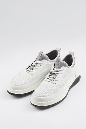 کفش اسنیکر سفید مردانه چرم اصل ByItallanoshoes - کد 923096147