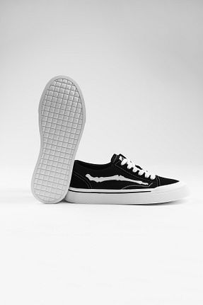 کفش اسنیکر مشکی مردانه چرم اصل ByItallanoshoes - کد 930069708