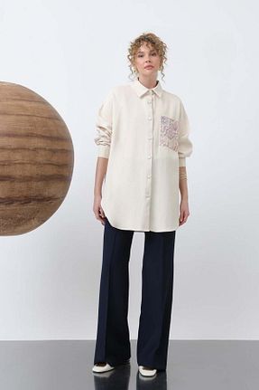 تونیک حجاب نارنجی جین Puane - کد 953706483