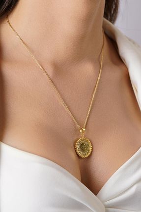 گردنبند طلا طلائی زنانه 14 عیار Fiyonk Kuyumculuk - کد 953693920