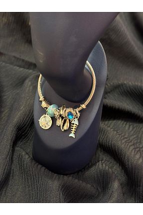 دستبند جواهر رنگی زنانه برنجی youngsem - کد 953783919