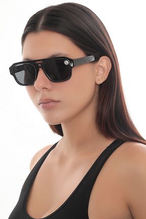 عینک آفتابی مشکی زنانه 48 STAOOM - کد 953946302