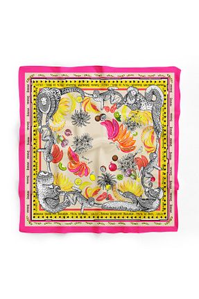 دستمال گردن رنگی زنانه پلی استر D scarf - کد 954109395