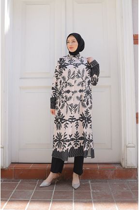 تونیک حجاب مشکی زنانه پنبه ای kor grup - کد 954747425