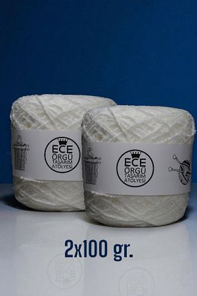نخ بافندگی سفید Ece Örgü Tasarım Atölyesi - کد 954692877