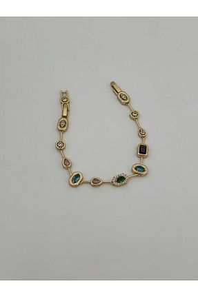 دستبند جواهر متالیک زنانه زیرکن Jerie - کد 954843534