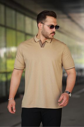 پولوشرت بژ مردانه رگولار Miron - کد 955055453