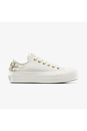 کفش اسنیکر نباتی زنانه بند دار Converse - کد 936585196