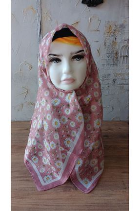شال صورتی بچه گانه مخلوط کتان Nilbutik - کد 955326997