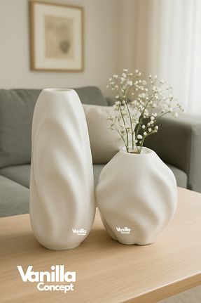 گلدان سفید Beton v Vanilla Concept - کد 955218180